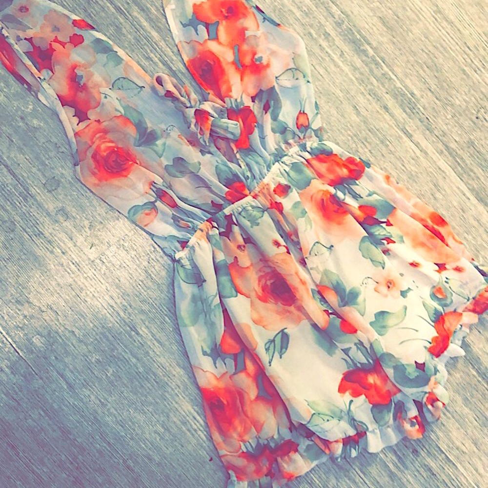 Small Floral Romper for Summer